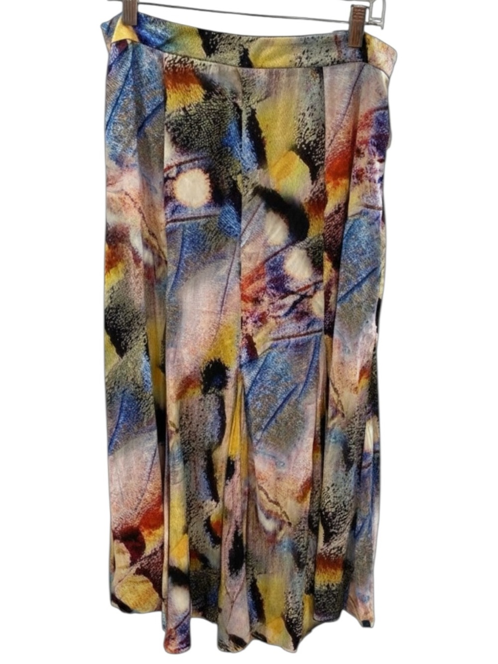 Anthropologie Women’s Midi Abstract Colorful Print Zip Skirt- Size 14 - Picture 3 of 14